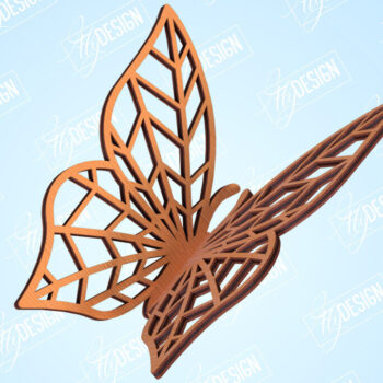 Intra απο ξύλο plywood 3mm-4mm πάχος 3D πεταλούδες | Summer Design | CNC Δίασταση 30x20 cm INTRAFABR-99202570 - Image 1