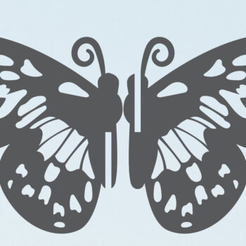 Intra απο ξύλο plywood 3mm-4mm πάχος 3D Butterfly Cut  Δίασταση 30x20 cm INTRAFABR-96651066 - Image 2