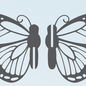 Intra απο ξύλο plywood 3mm-4mm πάχος 3D Butterfly Cut  Δίασταση 30x20 cm INTRAFABR-96651066 - Image 4