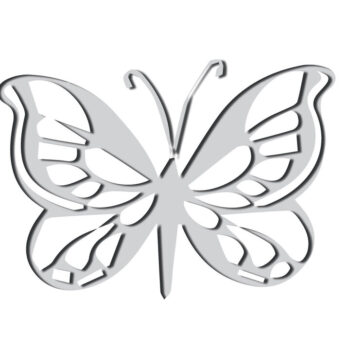 Intra απο ξύλο plywood 3mm-4mm πάχος 3D Butterfly Papercut Δίασταση 30x20 cm INTRAFABR-21055088 - Image 1