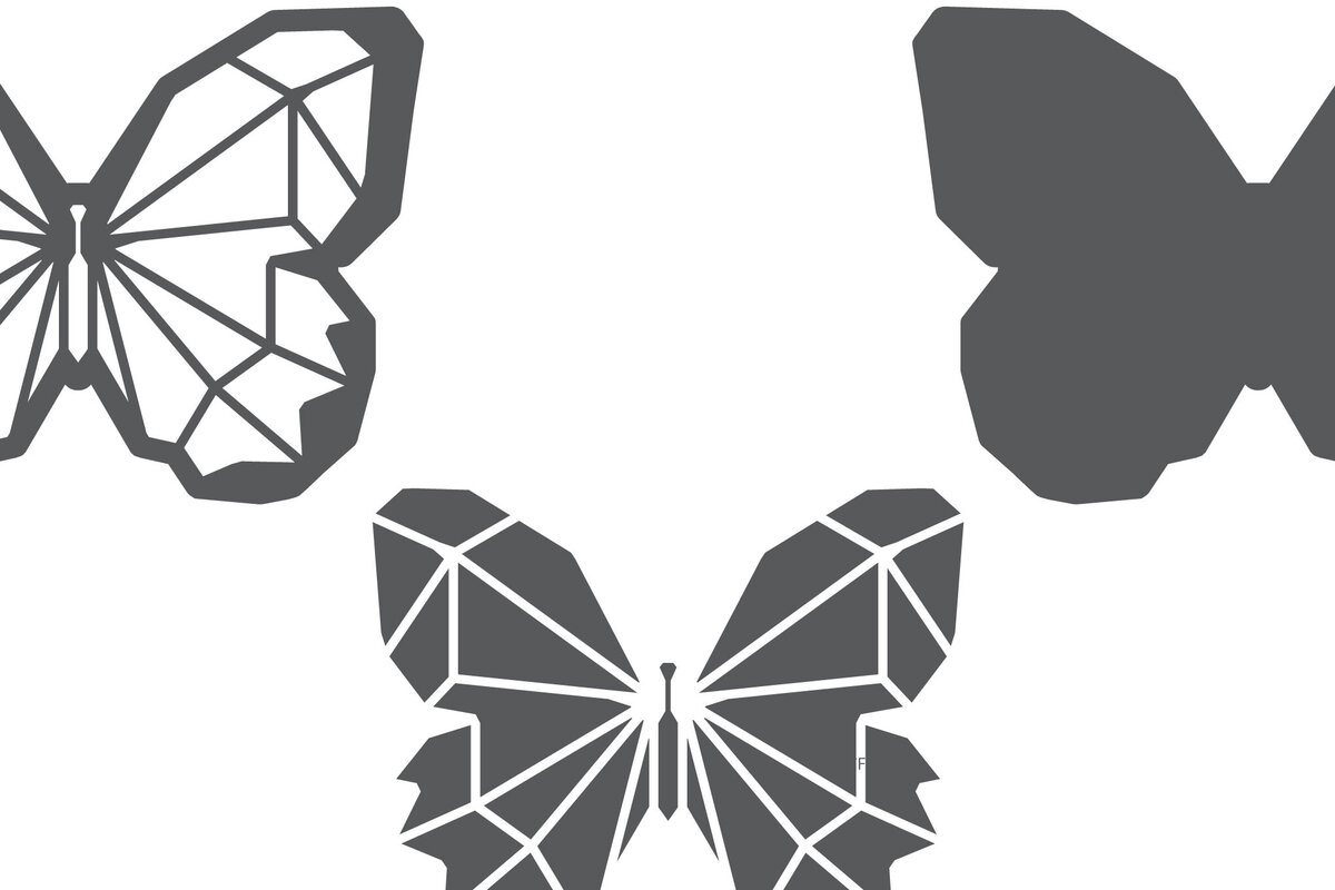 Intra απο ξύλο plywood 3mm-4mm πάχος 3D Butterfly Puzzle Cut  Δίασταση 30x20 cm INTRAFABR-98527388 - Image 2