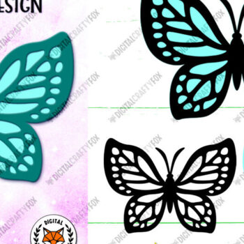 Intra απο ξύλο plywood 3mm-4mm πάχος 3D Butterfly , Κοπή χαρτιού με πεταλούδα Δίασταση 3600x3600 cm INTRAFABR-95989225 - Image 1