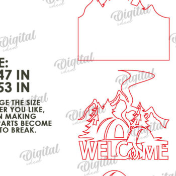 Intra απο ξύλο plywood 3mm-4mm πάχος 3D Κάμπινγκ Ταξιδιωτική Διακόσμηση Τοίχων Δίασταση 30x20 cm INTRAFABR-120643108 - Image 2