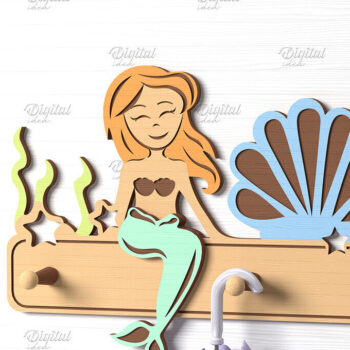 Intra απο ξύλο plywood 3mm-4mm πάχος Τρισδιάστατη Παιδική Σχάρα Παλτών με Δίασταση 30x20 cm INTRAFABR-86429682 - Image 1