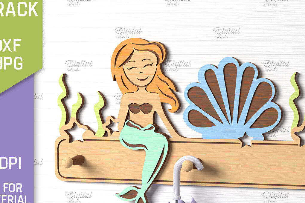 Intra απο ξύλο plywood 3mm-4mm πάχος Τρισδιάστατη Παιδική Σχάρα Παλτών με Δίασταση 30x20 cm INTRAFABR-86429682