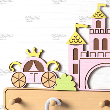 Intra απο ξύλο plywood 3mm-4mm πάχος Τρισδιάστατη Παιδική Σχάρα Παλτών με Δίασταση 30x20 cm INTRAFABR-86429763 - Image 1