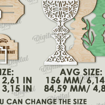 Intra απο ξύλο plywood 3mm-4mm πάχος 3D Christian Stand Decor  Δίασταση 30x20 cm INTRAFABR-119671328 - Image 3