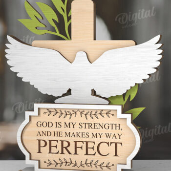 Intra απο ξύλο plywood 3mm-4mm πάχος 3D Christian Stand Decor  Δίασταση 30x20 cm INTRAFABR-119671328 - Image 11