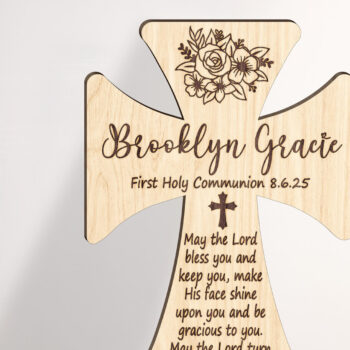 Intra απο ξύλο plywood 3mm-4mm πάχος 3D Christian Standing Cross Cut File Δίασταση 15x15 cm INTRAFABR-123582310 - Image 1