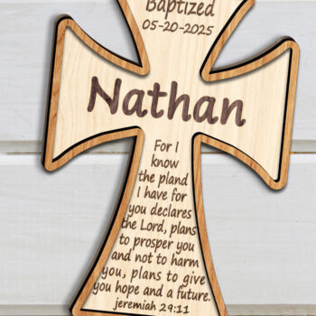Intra απο ξύλο plywood 3mm-4mm πάχος 3D Christian Standing Cross Cut File Δίασταση 15x15 cm INTRAFABR-123582418 - Image 2