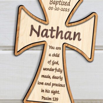 Intra απο ξύλο plywood 3mm-4mm πάχος 3D Christian Standing Cross Cut File Δίασταση 15x15 cm INTRAFABR-123582624 - Image 2