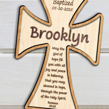 Intra απο ξύλο plywood 3mm-4mm πάχος 3D Christian Standing Cross Cut File Δίασταση 15x15 cm INTRAFABR-123582700 - Image 2