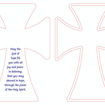 Intra απο ξύλο plywood 3mm-4mm πάχος 3D Christian Standing Cross Cut File Δίασταση 15x15 cm INTRAFABR-123582700 - Image 3