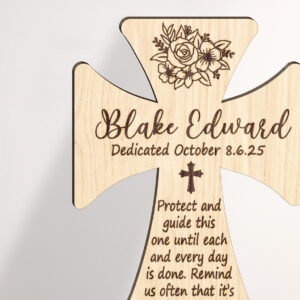 Intra απο ξύλο plywood 3mm-4mm πάχος 3D Christian Standing Cross Cut File Δίασταση 15x15 cm INTRAFABR-123582134