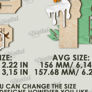 Intra απο ξύλο plywood 3mm-4mm πάχος 3D Χριστιανική όρθια διακόσμηση με λέιζερ Δίασταση 30x20 cm INTRAFABR-119722348 - Image 2