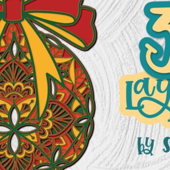 Intra απο ξύλο plywood 3mm-4mm πάχος 3D Χριστουγεννιάτικη Μπάλα 01 Δέντρο Διακόσμηση Δίασταση 30x20 cm INTRAFABR-35578270 - Image 1