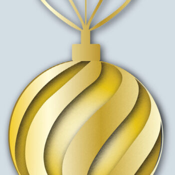 Intra απο ξύλο plywood 3mm-4mm πάχος 3D Χριστουγεννιάτικη Μπάλα Δίασταση 15x15 cm INTRAFABR-16652659 - Image 1