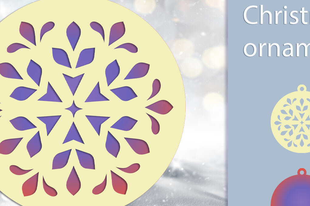 Intra απο ξύλο plywood 3mm-4mm πάχος 3D Χριστουγεννιάτικη Μπάλα με Snowflake Δίασταση 15x15 cm INTRAFABR-109936410