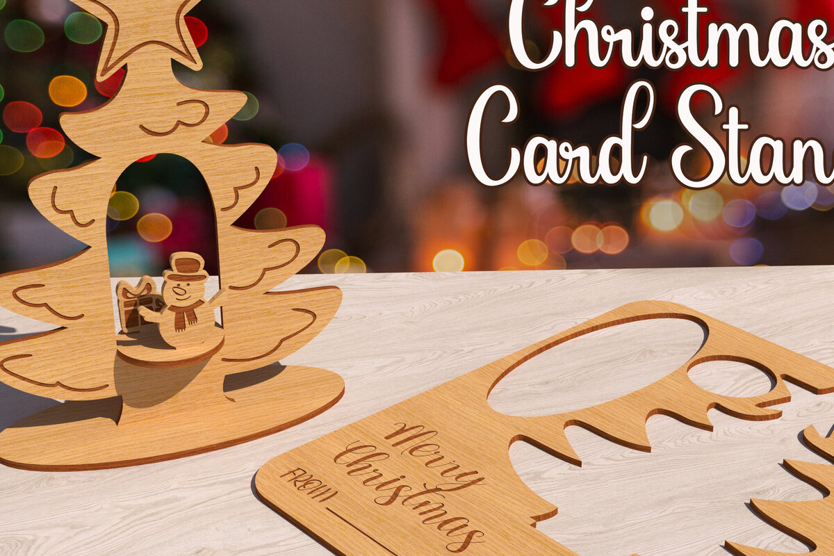 Intra απο ξύλο plywood 3mm-4mm πάχος Τρισδιάστατη χριστουγεννιάτικη βάση κοπής με λέιζερ Δίασταση 15x15 cm INTRAFABR-79520565