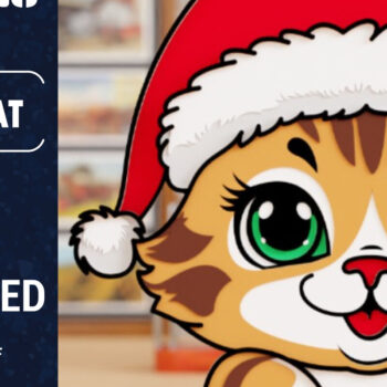 Intra απο ξύλο plywood 3mm-4mm πάχος Τρισδιάστατη χριστουγεννιάτικη γάτα Δίασταση 1500x1500 cm INTRAFABR-101944465 - Image 3