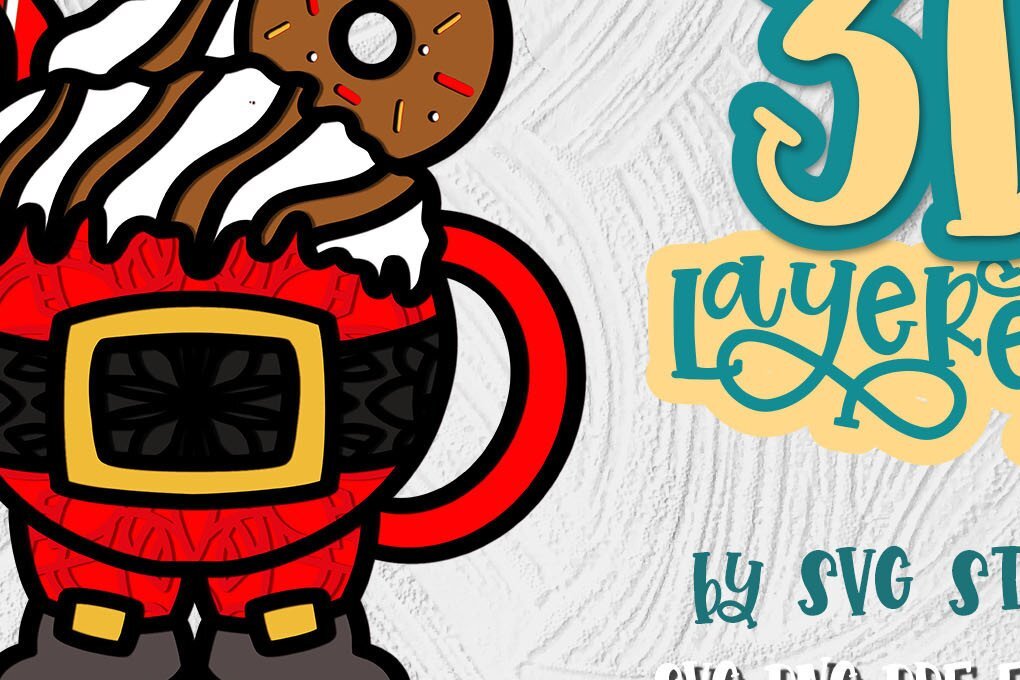 Intra απο ξύλο plywood 3mm-4mm πάχος 3D Χριστουγεννιάτικο κακάο 03 Layered Cutie Δίασταση 30x20 cm INTRAFABR-35011048