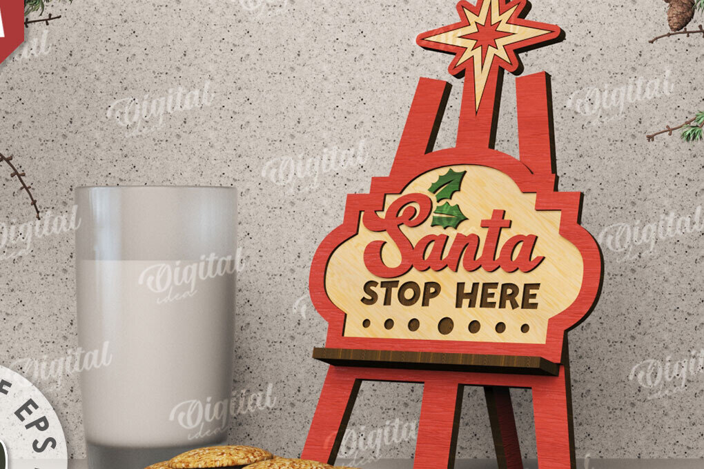 Intra απο ξύλο plywood 3mm-4mm πάχος Τρισδιάστατη Χριστουγεννιάτικη Διακόσμηση Δίασταση 15x15 cm INTRAFABR-110122247