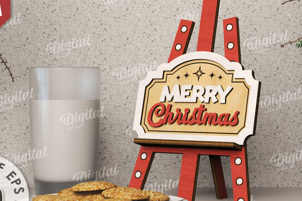 Intra απο ξύλο plywood 3mm-4mm πάχος Τρισδιάστατη Χριστουγεννιάτικη Διακόσμηση Δίασταση 15x15 cm INTRAFABR-110122098