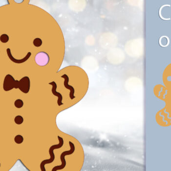 Intra απο ξύλο plywood 3mm-4mm πάχος 3D Χριστουγεννιάτικο μελόψωμο σε στρώσεις Δίασταση 15x15 cm INTRAFABR-112042991 - Image 1