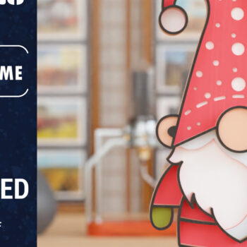 Intra απο ξύλο plywood 3mm-4mm πάχος 3D Christmas Gnome  Papercut Δίασταση 1200x1200 cm INTRAFABR-109107131 - Image 1