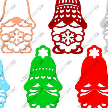 Intra απο ξύλο plywood 3mm-4mm πάχος 3D Χριστουγεννιάτικο Gnome με Snowflake Δίασταση 2500x3600 cm INTRAFABR-97371128 - Image 2