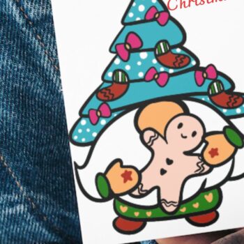 Intra απο ξύλο plywood 3mm-4mm πάχος 3D Christmas Gnomes 6 Design Δίασταση 15x15 cm INTRAFABR-85049281 - Image 9