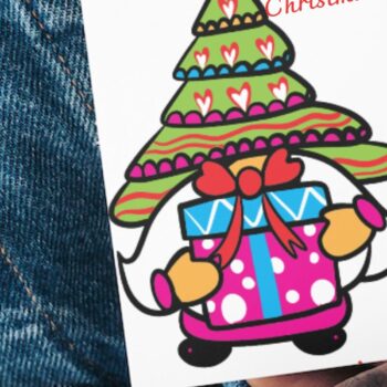 Intra απο ξύλο plywood 3mm-4mm πάχος 3D Christmas Gnomes 6 Design Δίασταση 15x15 cm INTRAFABR-85049281 - Image 10