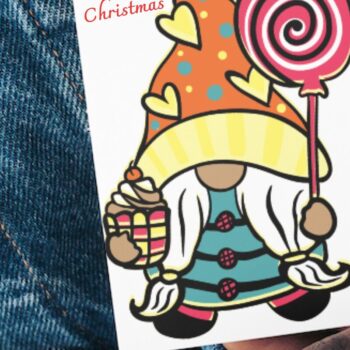 Intra απο ξύλο plywood 3mm-4mm πάχος 3D Christmas Gnomes 6 Design Δίασταση 15x15 cm INTRAFABR-85049281 - Image 11