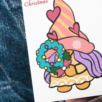 Intra απο ξύλο plywood 3mm-4mm πάχος 3D Christmas Gnomes 6 Design Δίασταση 15x15 cm INTRAFABR-85049281 - Image 12