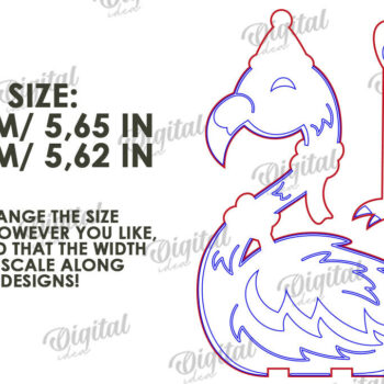 Intra απο ξύλο plywood 3mm-4mm πάχος 3D Χριστουγεννιάτικο κατσίκας Δίασταση 15x15 cm INTRAFABR-111128760 - Image 2