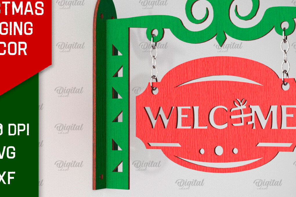 Intra απο ξύλο plywood 3mm-4mm πάχος Τρισδιάστατη χριστουγεννιάτικη κρεμαστή διακόσμηση με λέιζερ Δίασταση 15x15 cm INTRAFABR-106536797