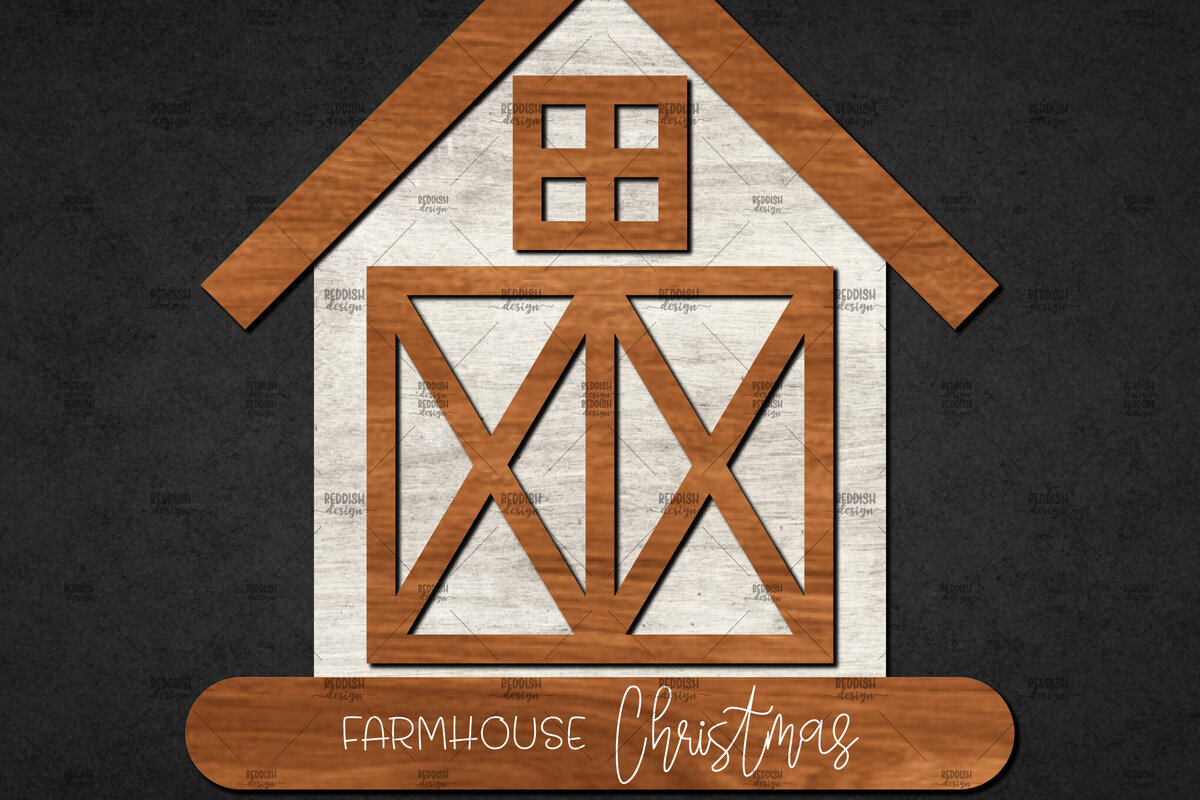 Intra απο ξύλο plywood 3mm-4mm πάχος Τρισδιάστατο χριστουγεννιάτικο σπίτι με στρώσεις Δίασταση 15x15 cm INTRAFABR-110186699