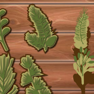 Intra απο ξύλο plywood 3mm-4mm πάχος 3D Χριστουγεννιάτικο Φύλλο Δίασταση 15x15 cm INTRAFABR-17160111