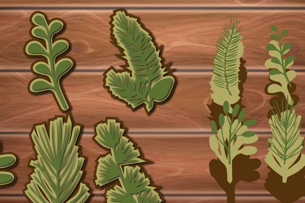 Intra απο ξύλο plywood 3mm-4mm πάχος 3D Χριστουγεννιάτικο Φύλλο Δίασταση 15x15 cm INTRAFABR-17160111