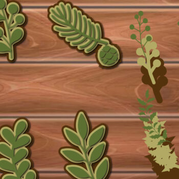 Intra απο ξύλο plywood 3mm-4mm πάχος 3D Χριστουγεννιάτικο Φύλλο Δίασταση 15x15 cm INTRAFABR-17159909 - Image 1