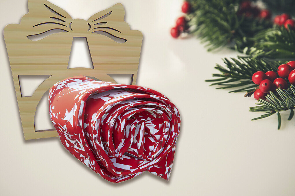 Intra απο ξύλο plywood 3mm-4mm πάχος Τρισδιάστατη χριστουγεννιάτικη χαρτοπετσέτα Δίασταση 15x15 cm INTRAFABR-79229046