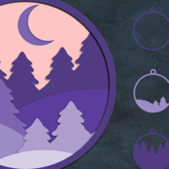 Intra απο ξύλο plywood 3mm-4mm πάχος 3D Χριστουγεννιάτικο Στολίδι , Χειμερινή διακόσμηση Δίασταση 8x8 cm INTRAFABR-84393707 - Image 1