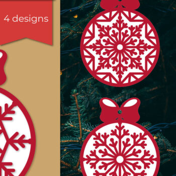 Intra απο ξύλο plywood 3mm-4mm πάχος 3D Χριστουγεννιάτικα Στολίδια Χριστουγεννιάτικα Δίασταση 8x8 cm INTRAFABR-106851897 - Image 3