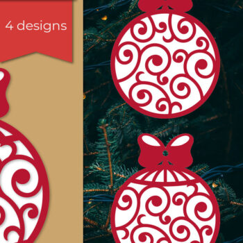 Intra απο ξύλο plywood 3mm-4mm πάχος 3D Χριστουγεννιάτικα Στολίδια Χριστουγεννιάτικα Δίασταση 8x8 cm INTRAFABR-106851534 - Image 2