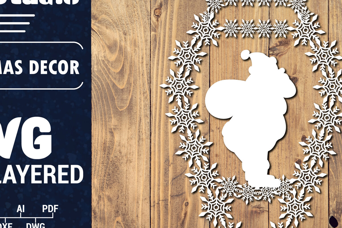 Intra απο ξύλο plywood 3mm-4mm πάχος Τρισδιάστατα χριστουγεννιάτικα Papercut , Cut  Δίασταση 15x15 cm INTRAFABR-86616503