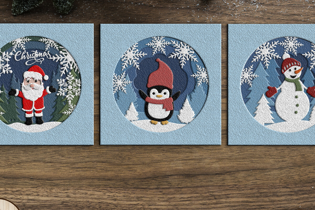 Intra απο ξύλο plywood 3mm-4mm πάχος 3D χριστουγεννιάτικο για παιδιά | Αποκοπή αρχείων Δίασταση 15x15 cm INTRAFABR-21319241