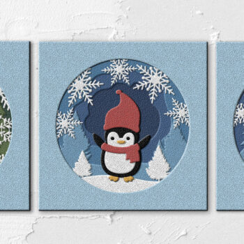 Intra απο ξύλο plywood 3mm-4mm πάχος 3D χριστουγεννιάτικο για παιδιά | Αποκοπή αρχείων Δίασταση 15x15 cm INTRAFABR-21319241 - Image 2