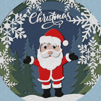 Intra απο ξύλο plywood 3mm-4mm πάχος 3D χριστουγεννιάτικο για παιδιά | Αποκοπή αρχείων Δίασταση 15x15 cm INTRAFABR-21319241 - Image 4