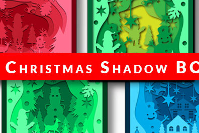 Intra απο ξύλο plywood 3mm-4mm πάχος 3D Χριστουγεννιάτικου Shadow BOX Cut  Δίασταση 25x25 cm INTRAFABR-80289295