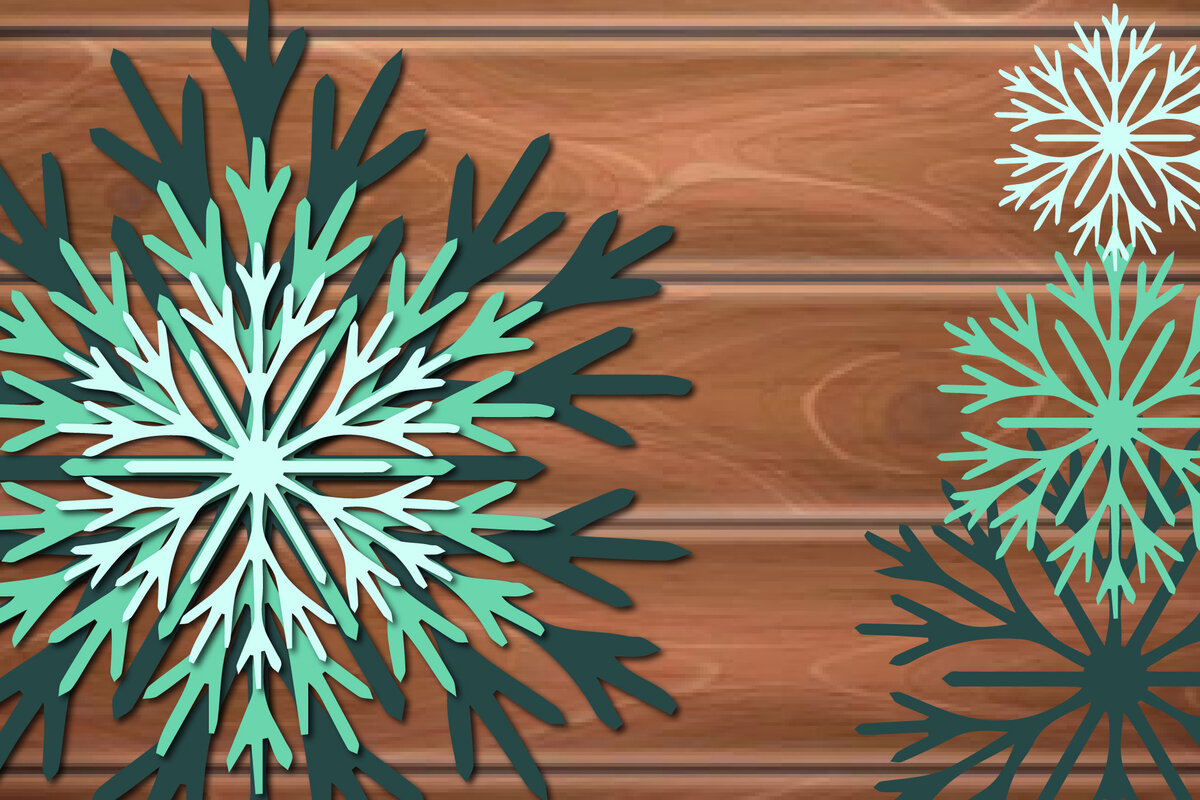 Intra απο ξύλο plywood 3mm-4mm πάχος 3D Χριστουγεννιάτικη νιφάδα χιονιού Δίασταση 15x15 cm INTRAFABR-17408208